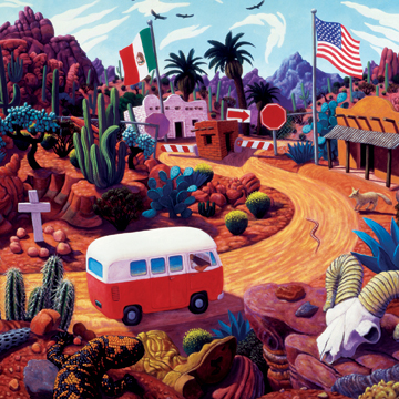 Gringo Pass Outdoor Art 32x32