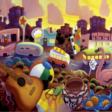 Romance of the road Outdoor Art 32x32