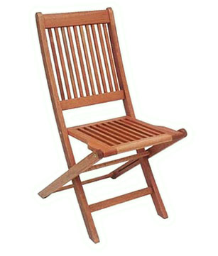 Eucalyptus Wood Folding Chair without Arms