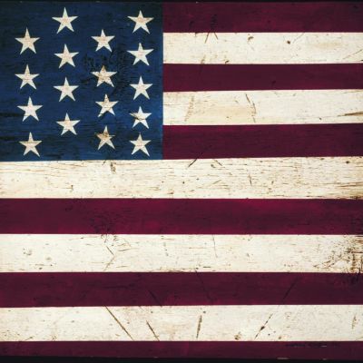 Colonial Flag Outdoor Art 24x24