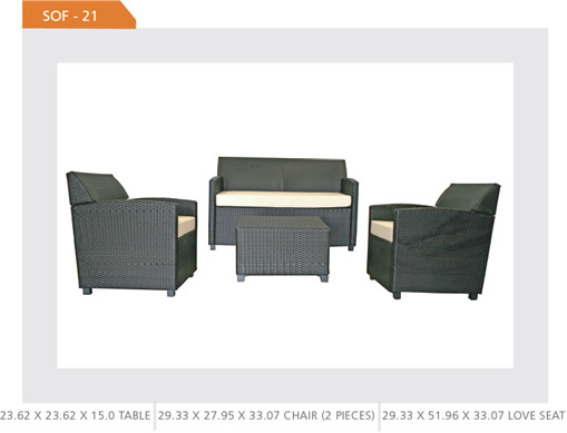 Outdoor Wicker Furniture Set